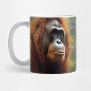 Oil Paint Hyperrealism: Amazing Zoo Orangutan Mug